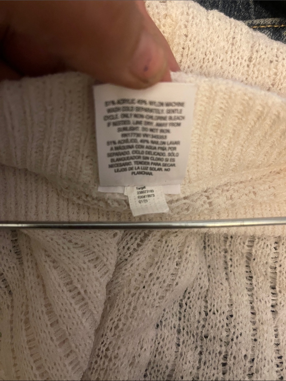 Shade n ShoreCream Ribbed Knit Wide-Leg Pants - Picture 6 of 6